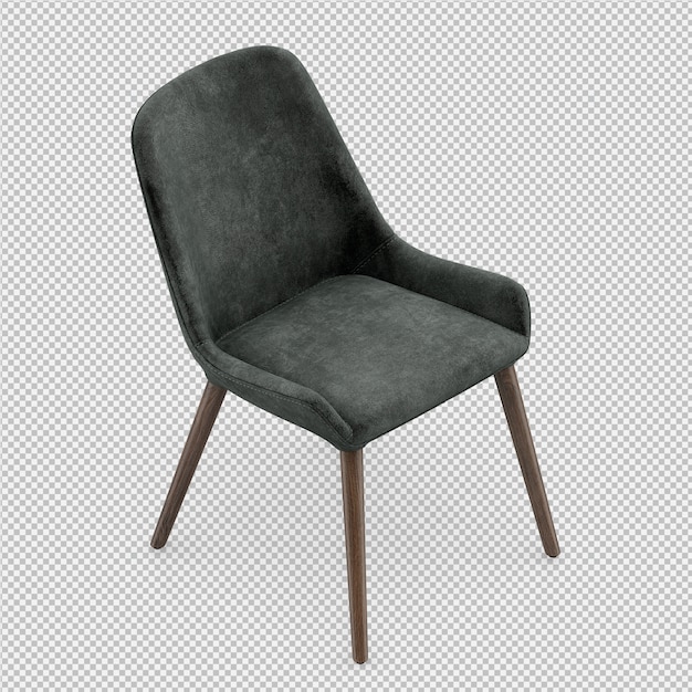 3d render of isometric chair