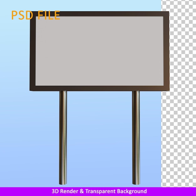 3d render lcd display information