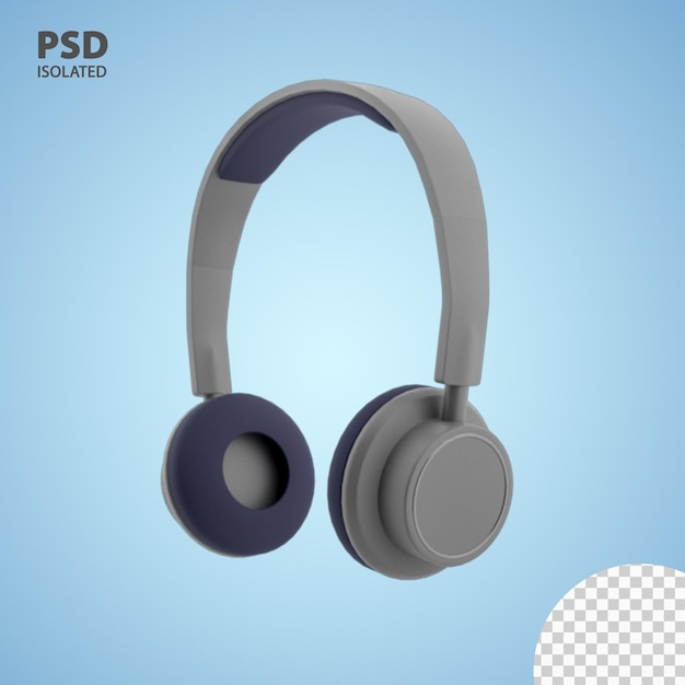 3d render low poly Headphones 4k resolution