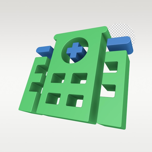 3D Render Medical Health Icon Symbol