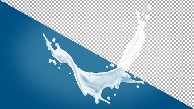 3d render milk splashed transparent background clipping path Milk splash png Milk png Milk splash