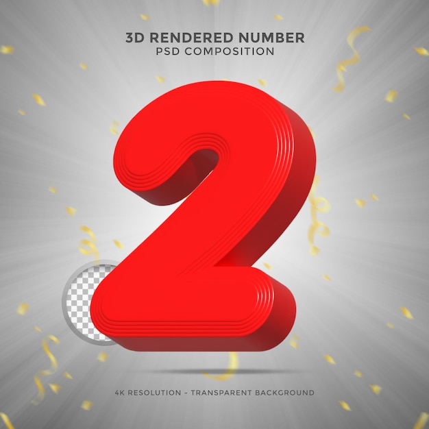 3d render numbers Party birthday celebrate anniversary and wedding font Realistic design elements