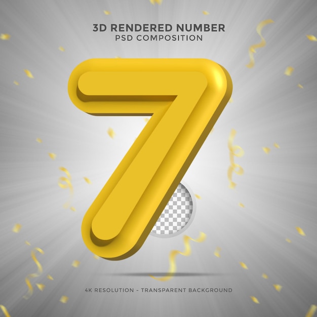 3d render numbers Party birthday celebrate anniversary and wedding font Realistic design elements