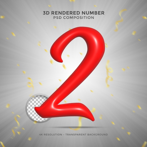 3d render numbers Party birthday celebrate anniversary and wedding font Realistic design elements