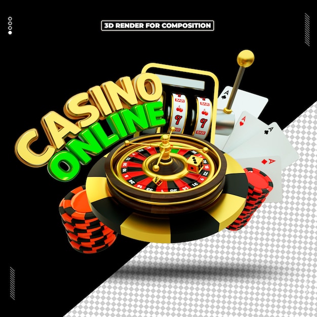 3d render object casino roulette