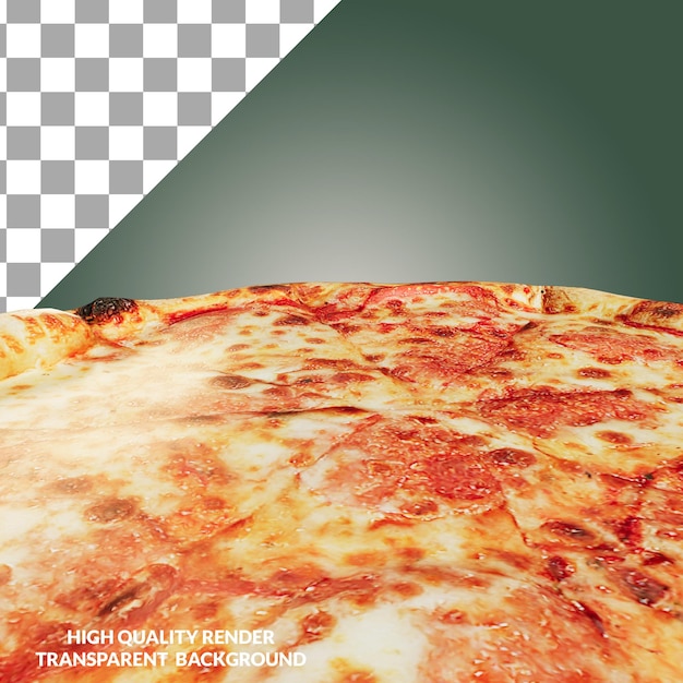 A 3d render of a pizza