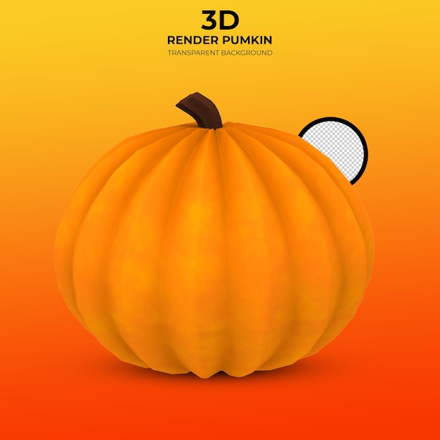 3d render pumkin halloween element