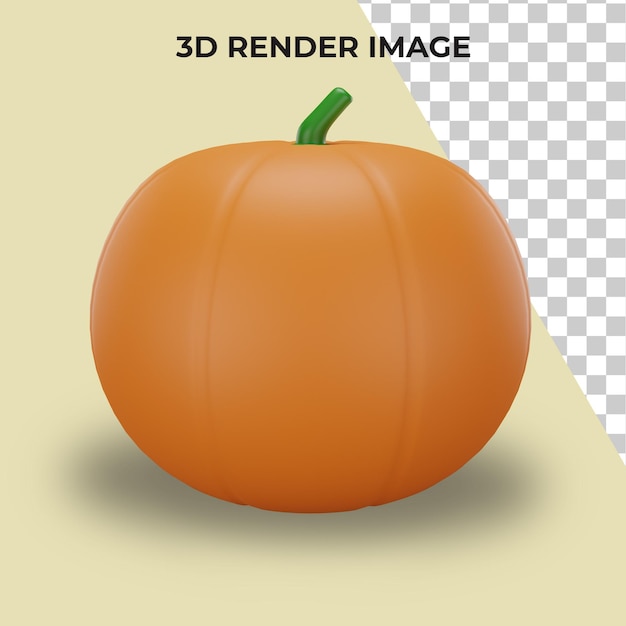 3d render of pumpkin premium psd