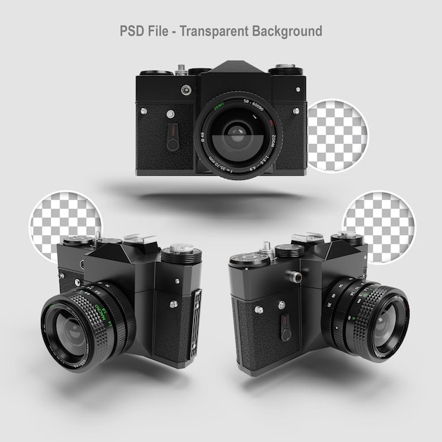 3d render realistic digital camera