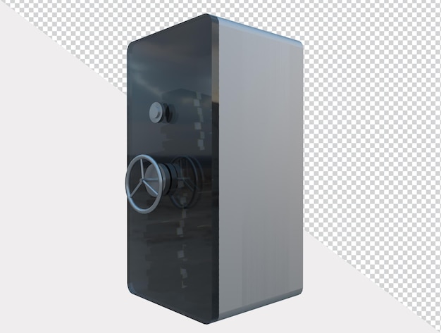 3D render of safe