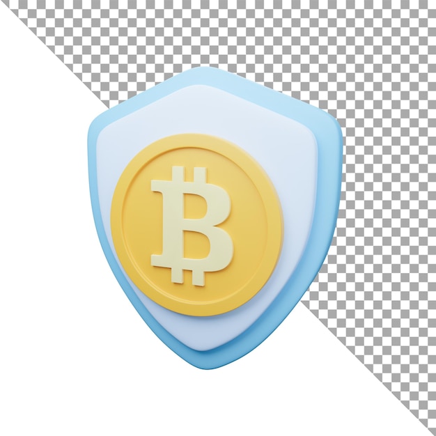 3d render security system bitcoin