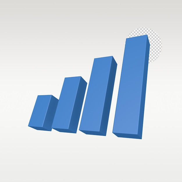 3D Render Signal Battery Wifi Icon Symbol