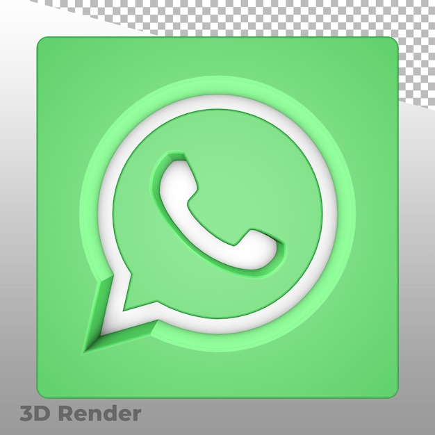 3D Render Social Icon