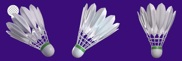 3D render sport badminton