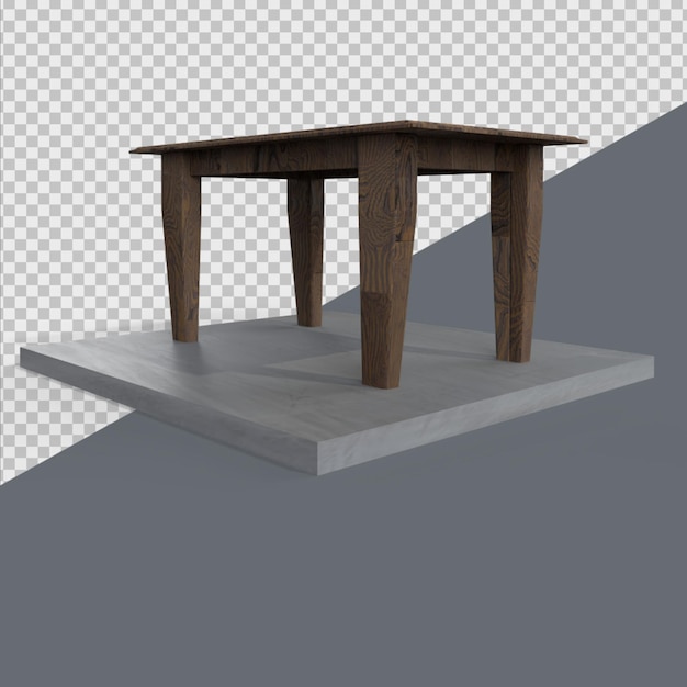 3d Render Table