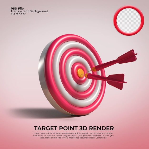 3D render target poin archery