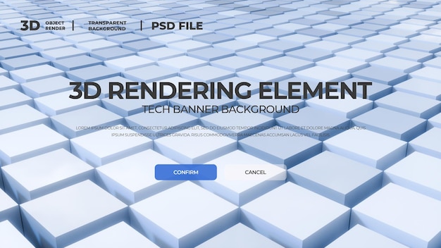 3D Render Technology Banner HD