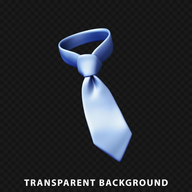 3D Render Tie isolated on transparent background