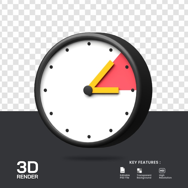 3d render of time change icon illustration