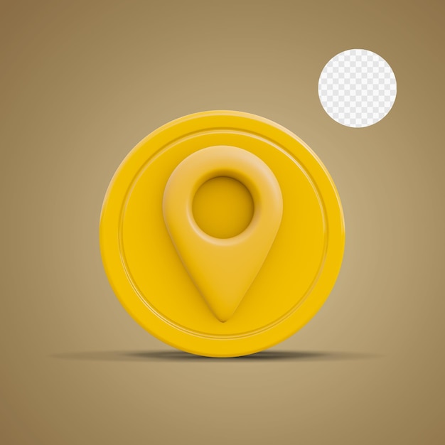 3d Rendered Contact Details Icon with transparent background