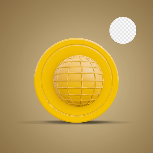 3d Rendered Contact Details Icon with transparent background