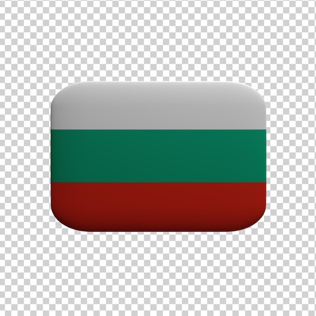 3D rendered fully isolated flag