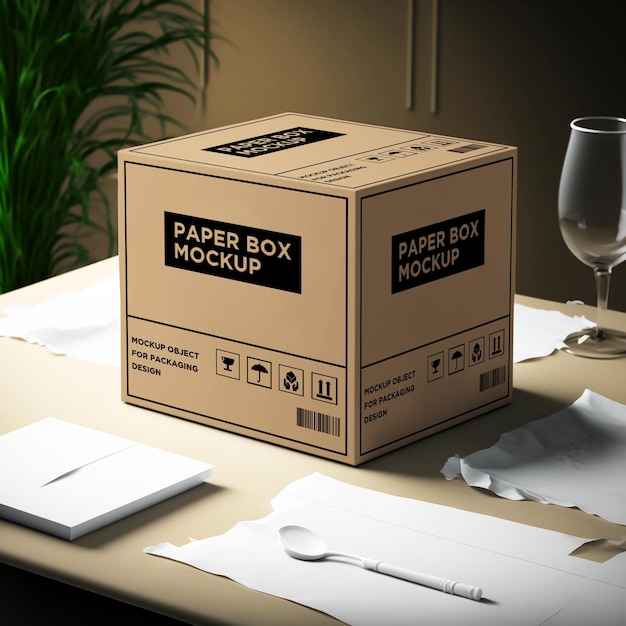 3D rendered mockup packaging