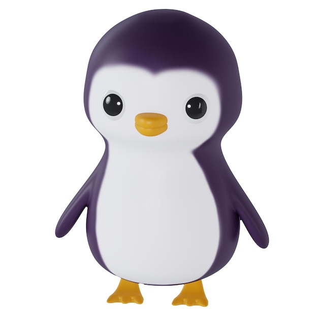 3d rendered penguin