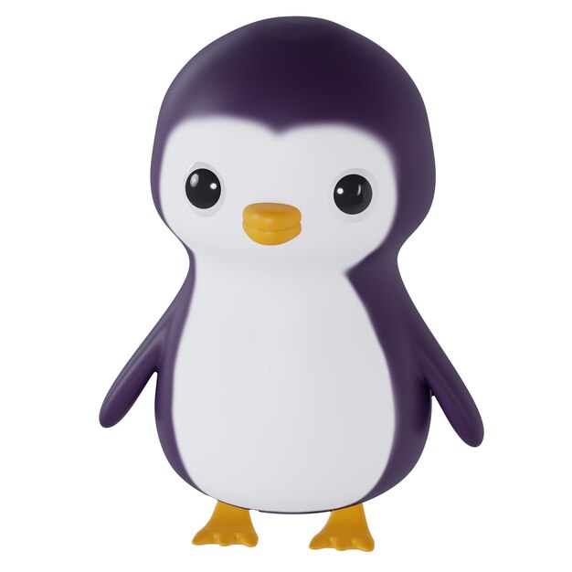 PSD 3d rendered penguin