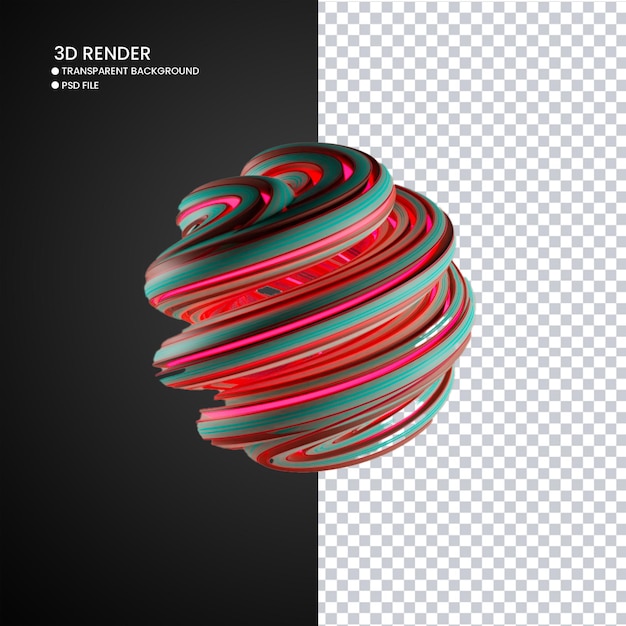 3d rendering of abstract shape