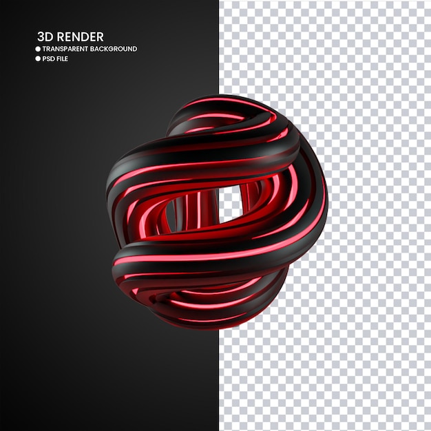 3d rendering of abstract shape