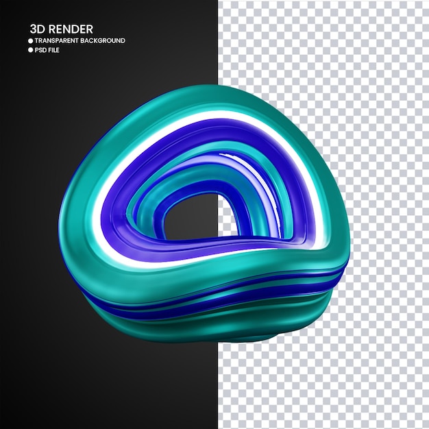 3d rendering of abstract shape