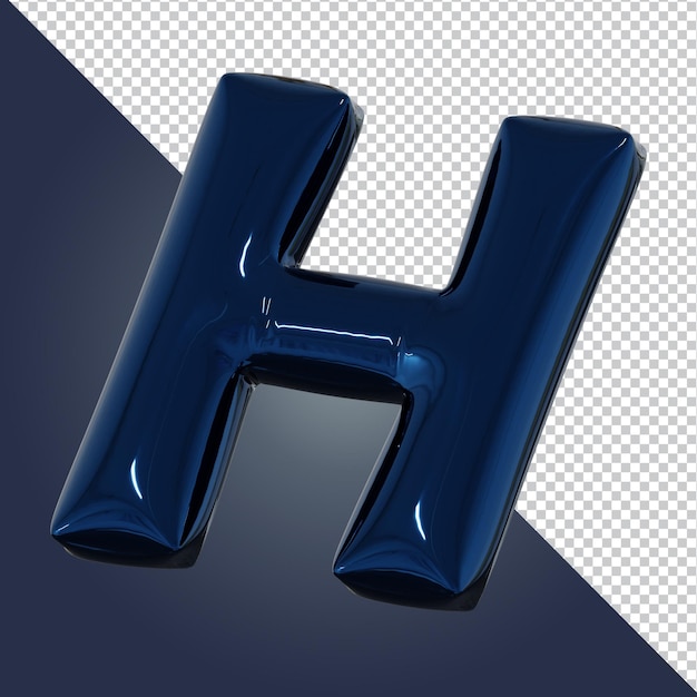 3d rendering of alphabet letter isolated