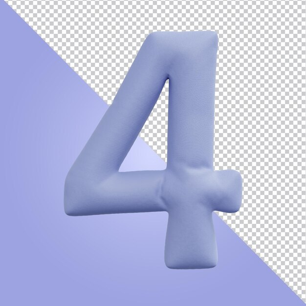 3d rendering of alphabet letter isolated