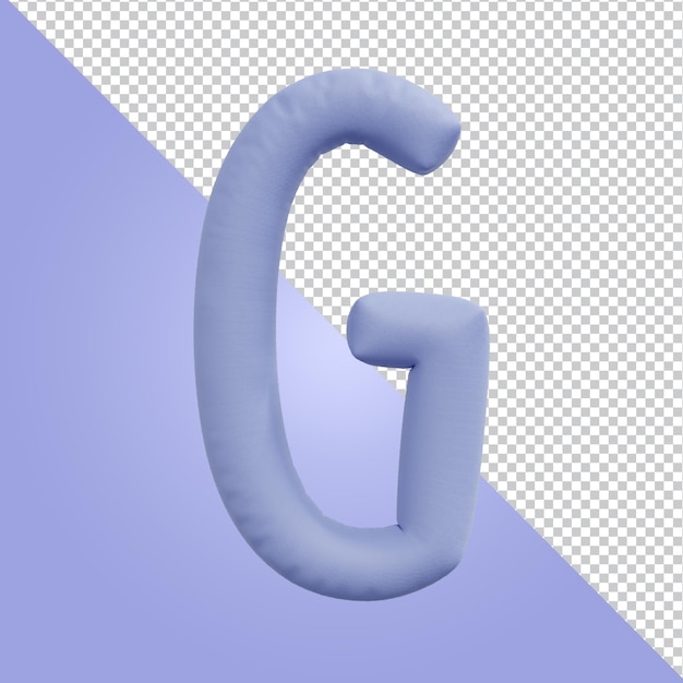 3d rendering of alphabet letter isolated