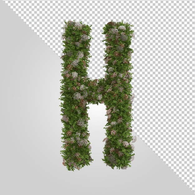 3d rendering of alphabet letter isolated