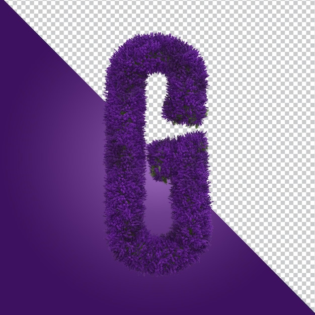 3d rendering of alphabet letter isolated