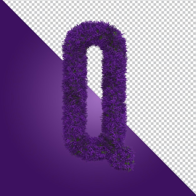 3d rendering of alphabet letter isolated