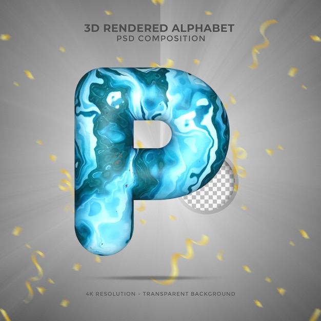 3d rendering alphabet letters 3d letter Alphabetical font Foil symbol realistic english alphabet for composition