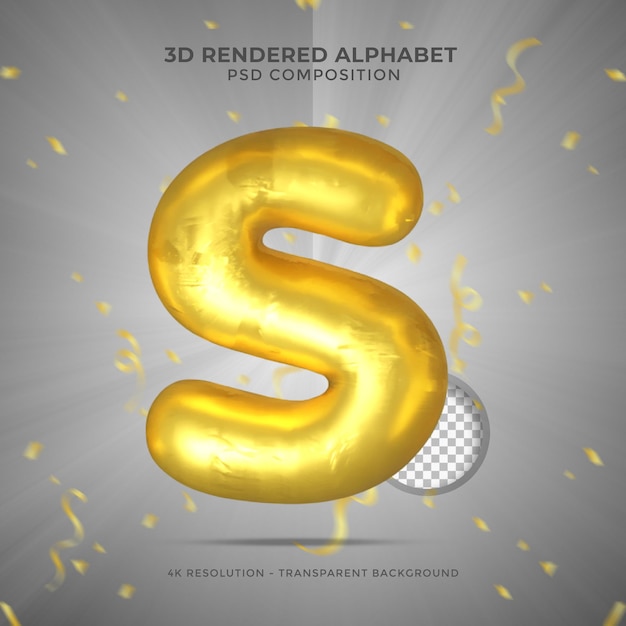 3d rendering alphabet letters 3d letter Alphabetical font Foil symbol realistic english alphabet for composition