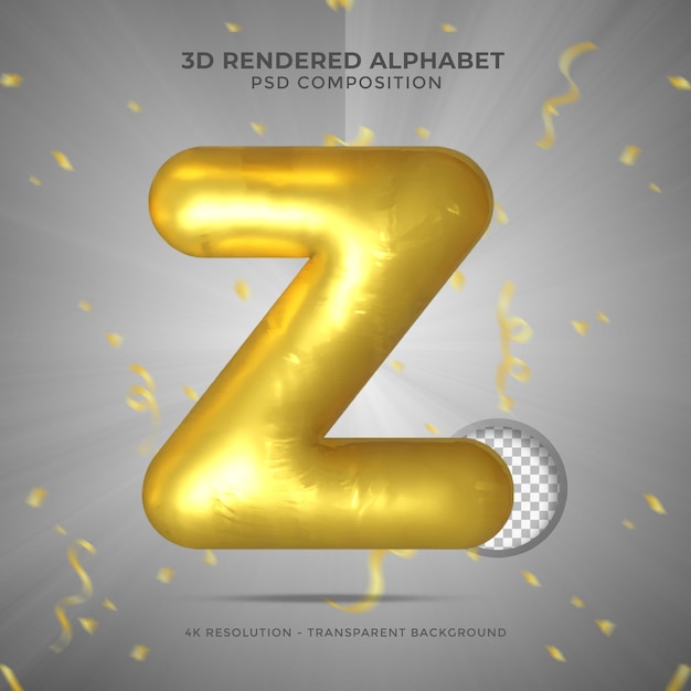 3d rendering alphabet letters 3d letter Alphabetical font Foil symbol realistic english alphabet for composition