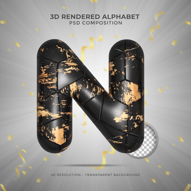 3d rendering alphabet letters 3d letter Alphabetical font Foil symbol realistic english alphabet