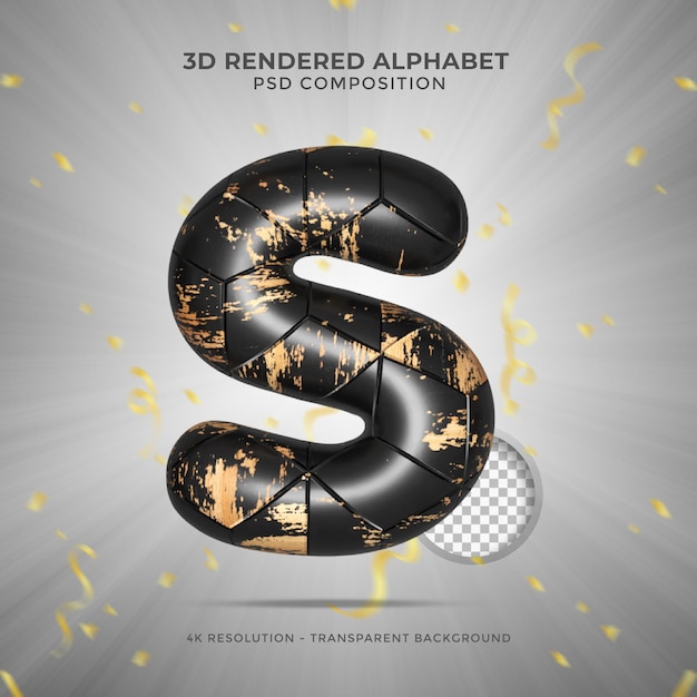 3d rendering alphabet letters 3d letter Alphabetical font Foil symbol realistic english alphabet