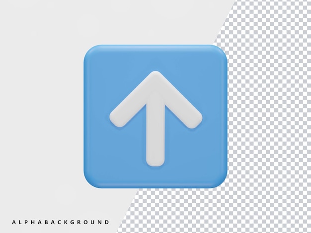 3d rendering arrow icon transparent