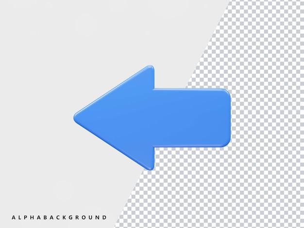 3d rendering arrow icon transparent