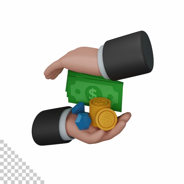 3d rendering asset isolated useful for business currency economy and finance design illustration