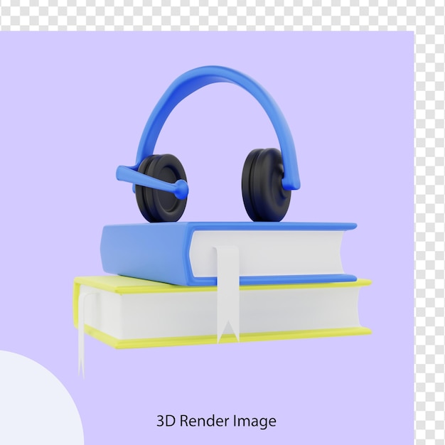 3d rendering of audio book