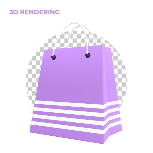 3d rendering bag icon Premium Psd