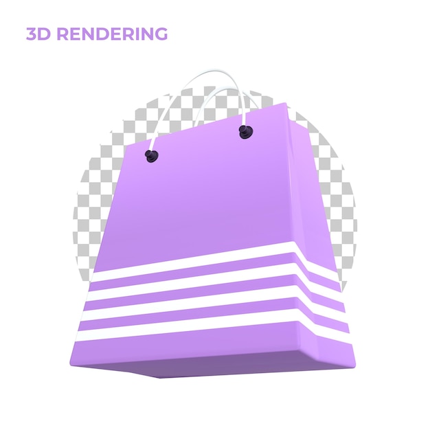 3d rendering bag icon Premium Psd