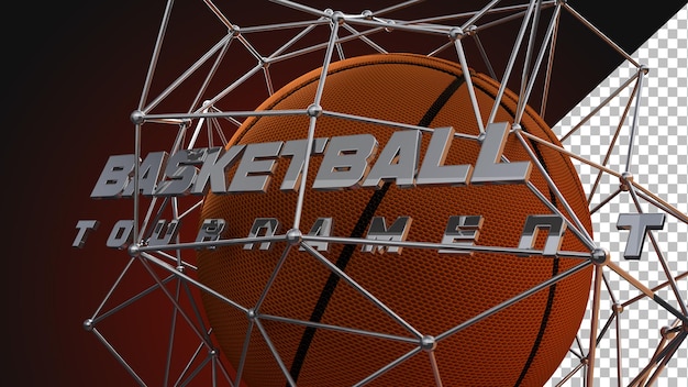 3d rendering basketball graphic design